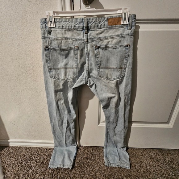 Splash Men's Light Wash Distressed Denim Jeans Size 30 Straight Leg - Picture 4 of 6